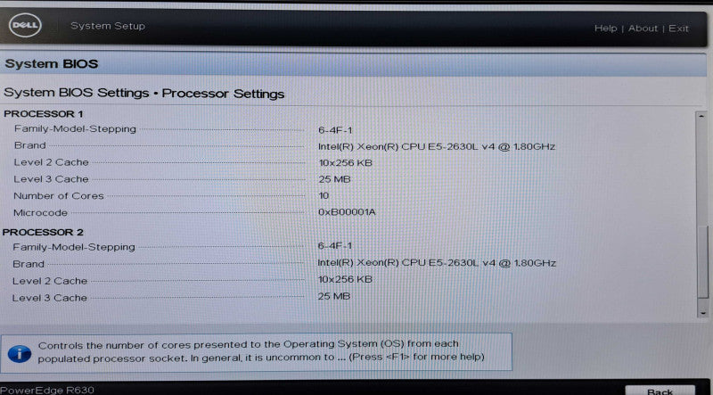Dell PowerEdge R630 1U | 2x E5-2630L v4 @1.80GHz, 32GB DDR4, H730 Mini, 10G
