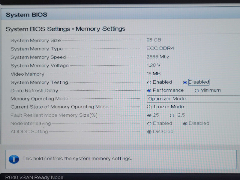Dell PE R640 SAN Ready Node, 1x Xeon Gold 5218 2.3Gz, 96GB, HBA330 Mini SEE _