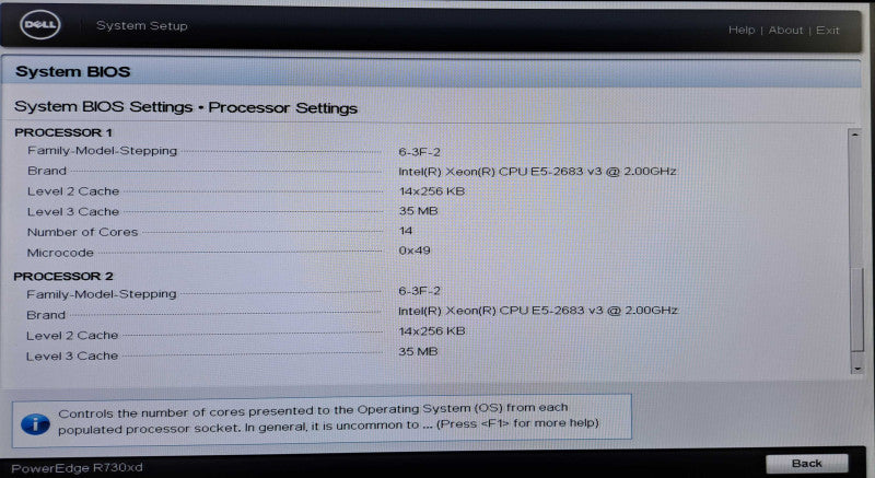 Dell PowerEdge R730xd 2U | 2x Xeon E5-2683 v3 @2.0GHz, 32GB DDR4, H730P Mini