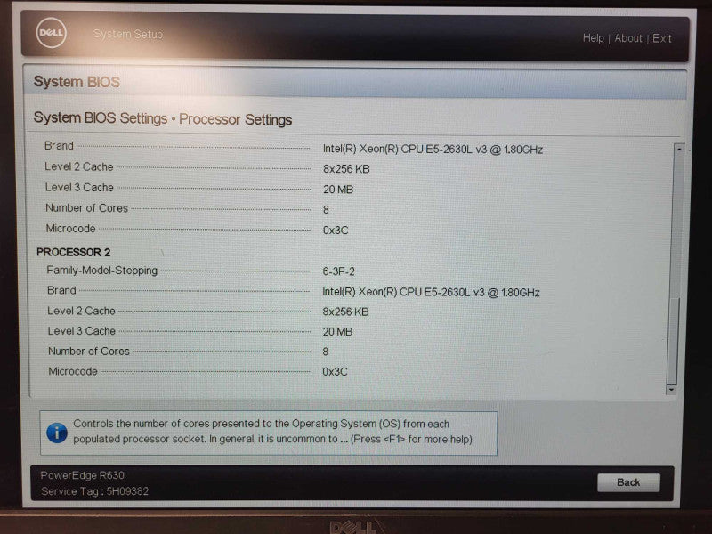 Dell PowerEdge R630 2.5" 2x E5-2630L v3 @ 1.8GHz 32GB DDR4 H730 Mini 2x PSU $