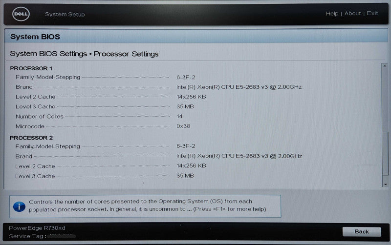 Dell PE R730xd 2U 26x2.5", 2x Xeon E5-2683v3, 128GB DDR4, H730P Mini