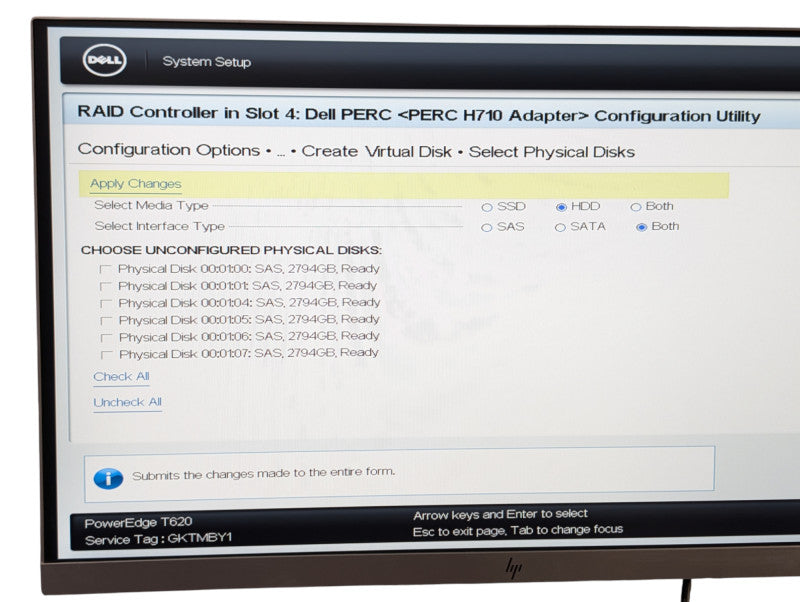 DELL PowerEdge T620 2x Intel E5-2690 v2 128GB RAM 6x 3TB SAS HDD  -