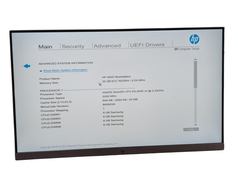 HP Z640 Intel Xeon E5-2630 v4 32GB RMA Quadro K2200 512GB NVMe  -