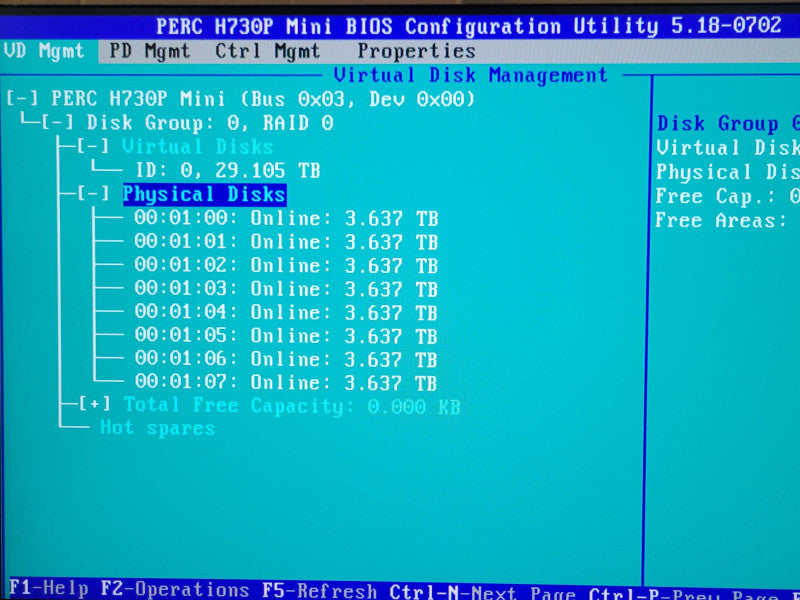Dell PE R730xd 1x Xeon E5-2620v3 64GB DDR4 H730P Mini 8x 4TB HDDs 2x PSU _