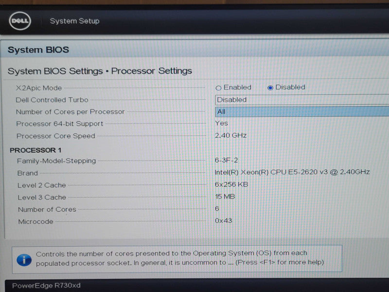 Dell PE R730xd 1x Xeon E5-2620v3 64GB DDR4 H730P Mini 8x 4TB HDDs 2x PSU _