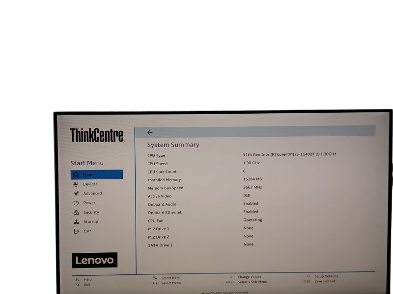 Lenovo ThinkCentre M70q Micro Gen2  i5 - 11400T  @ 1.30GHz 16GB DDR4 Ram Qθ
