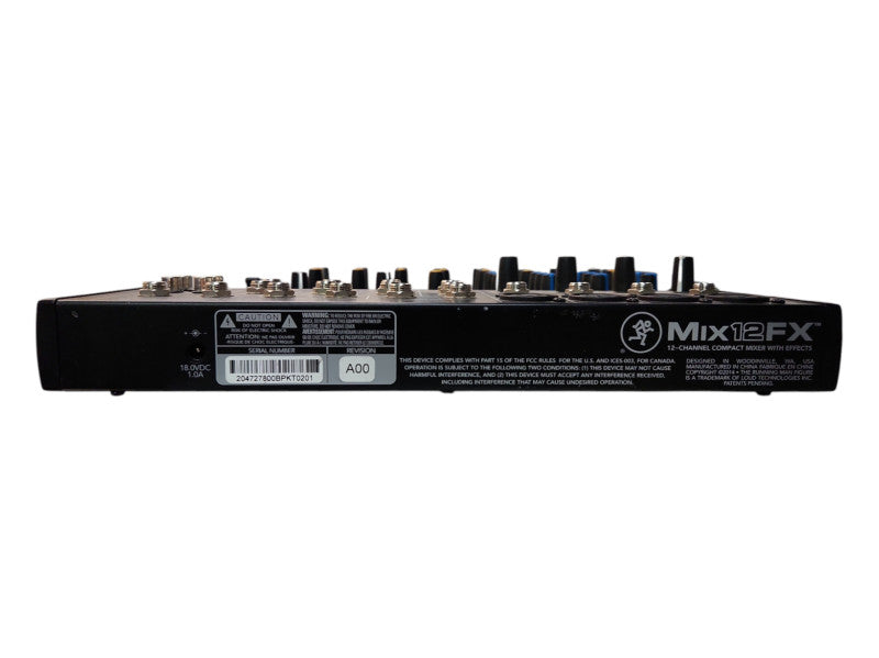 Mackie 12-Channel Compact Mixer with Effects Mix12FX, READ