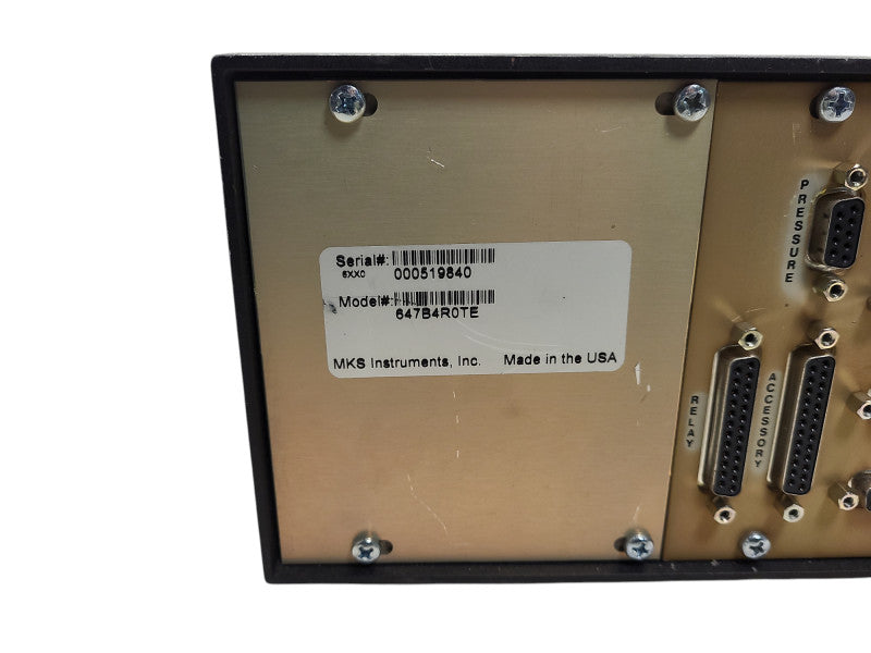 MKS 647B MULTI GAS CONTROLLER 647B4R0TE READ $