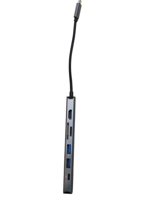 Plugable 7-in-1 USB C Hub Multiport Adapter with Ethernet - USBC-7IN1E