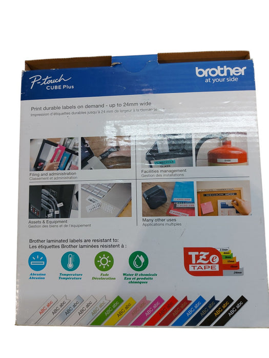 Brother P-Touch Cube Plus + Label Maker Printer PT-P710BT Bluetooth
