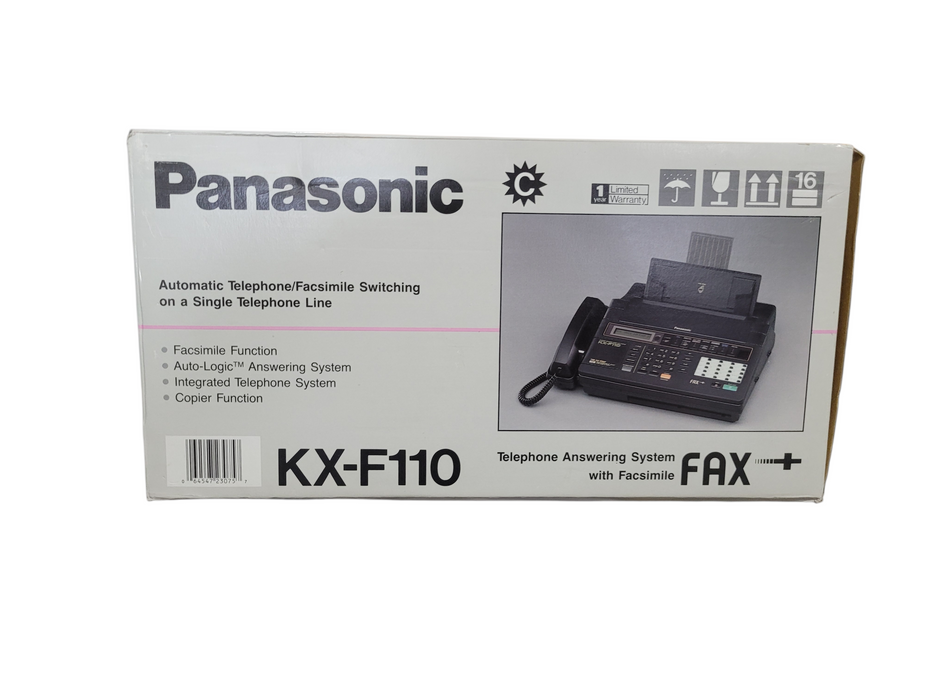 Panasonic KX-F110 Fax Machine Telephone Copier Vintage Office Equipment