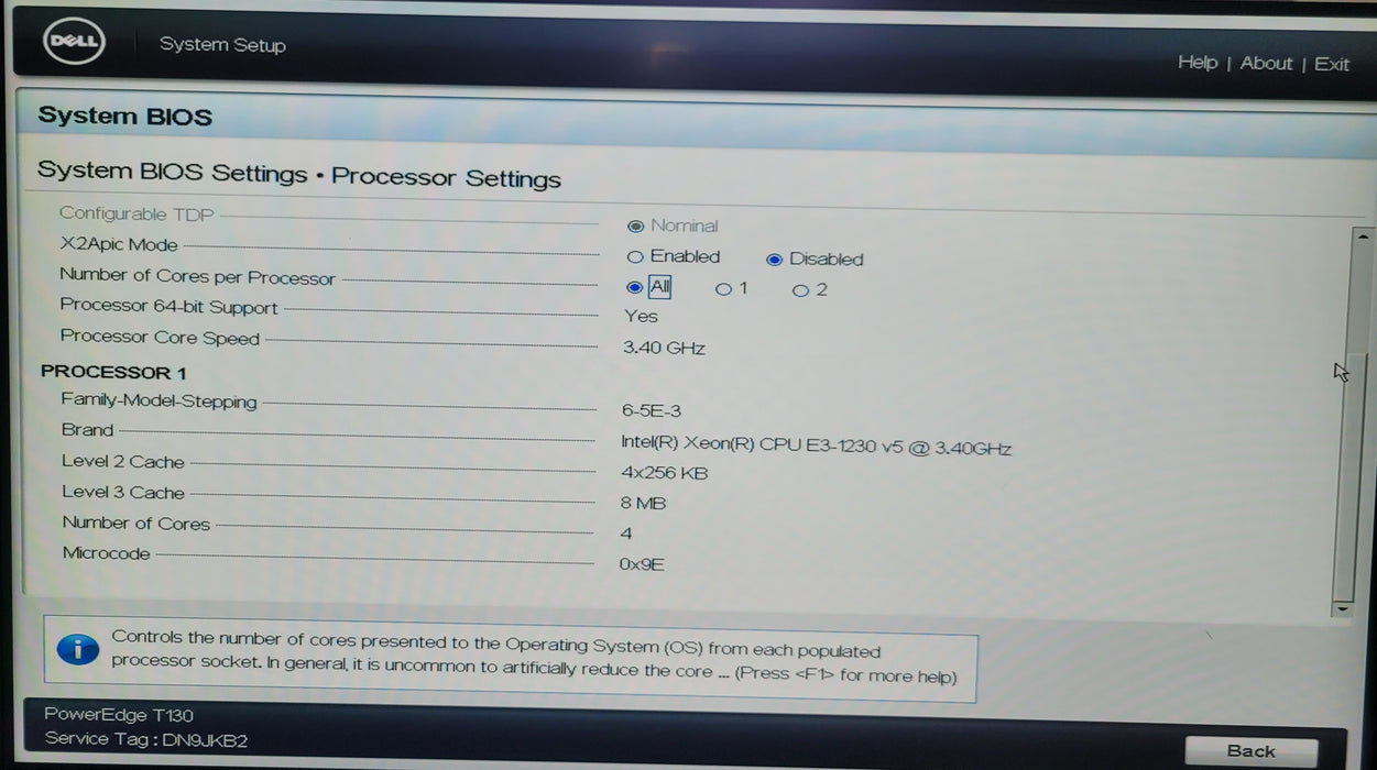 Dell PowerEdge T130 | Xeon E3-1230 v5 @3.40GHz 16GB DDR4 |NO HDD