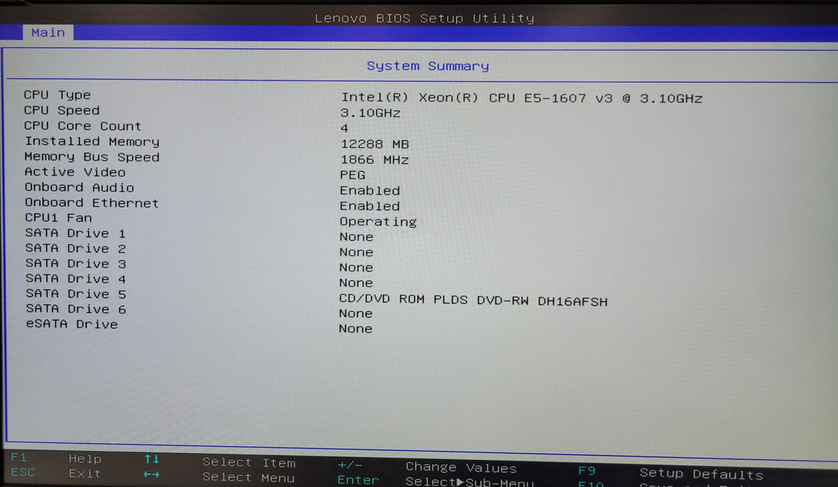 Lenovo ThinkStation P500 | Xeon E5-1607 v3 @3.10GHz 12GB DDR4 | NO HDD
