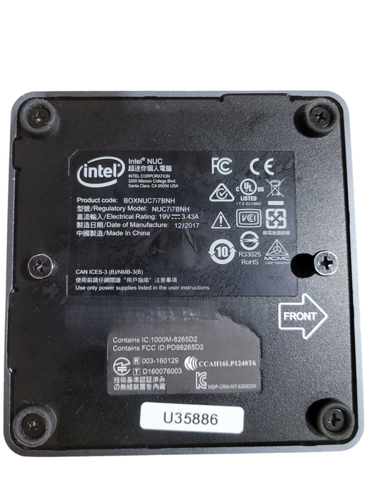 Intel NUC NUC7i7BNH | i7-7567U @3.50GHz 32GB DDR4 256GB NVMe