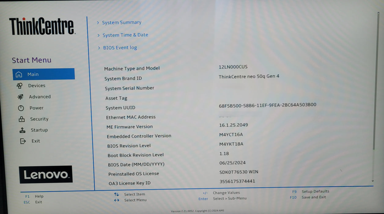Lenovo ThinkCentre Neo 50q Gen4 | i5-13420H @2.10GHz 16GB DDR4 256GB MVMe
