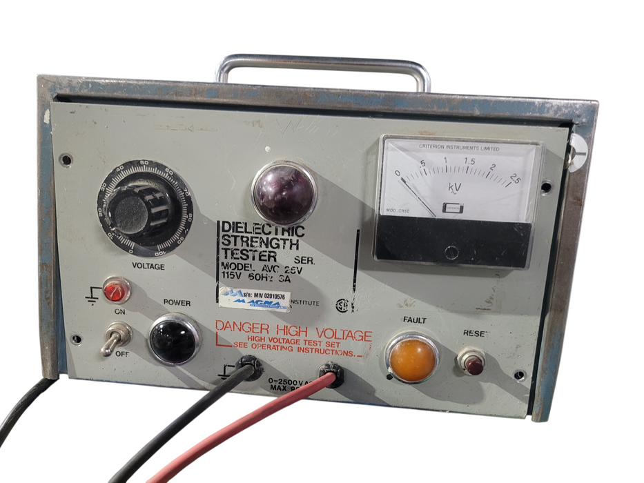 CRITERION AVC-25V,HIGH-VOLTAGE DIELECTRIC STRENGTH TESTER