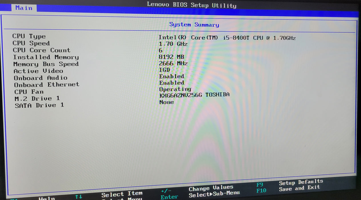 Lenovo ThinkCentre M720q | i5-8400T @1.70GHz 8GB DDR4 256GB NVMe