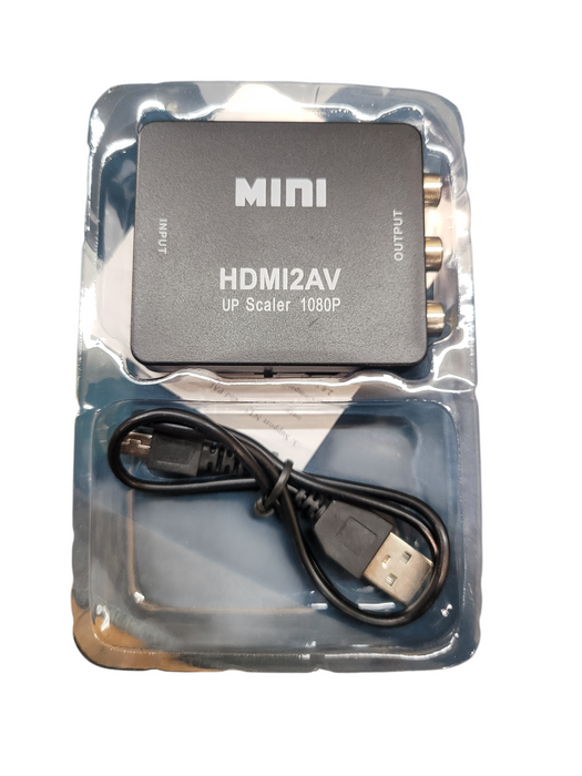 Mini HDMI2AV HD Video Converter - 1080P HDMI to AV RCA