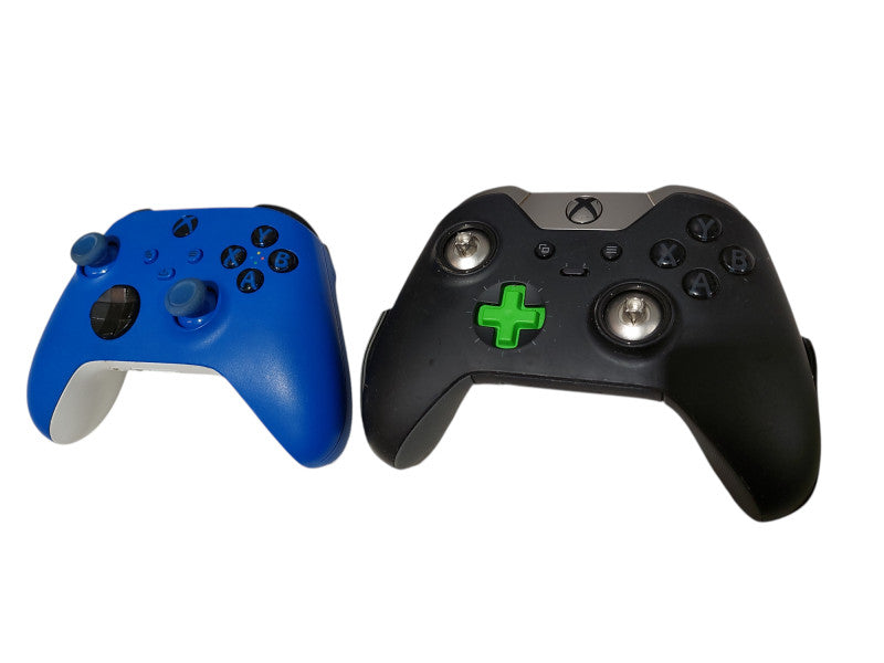 2 Xbox One Controllers Model: 1698 Black & 1914 Blue =