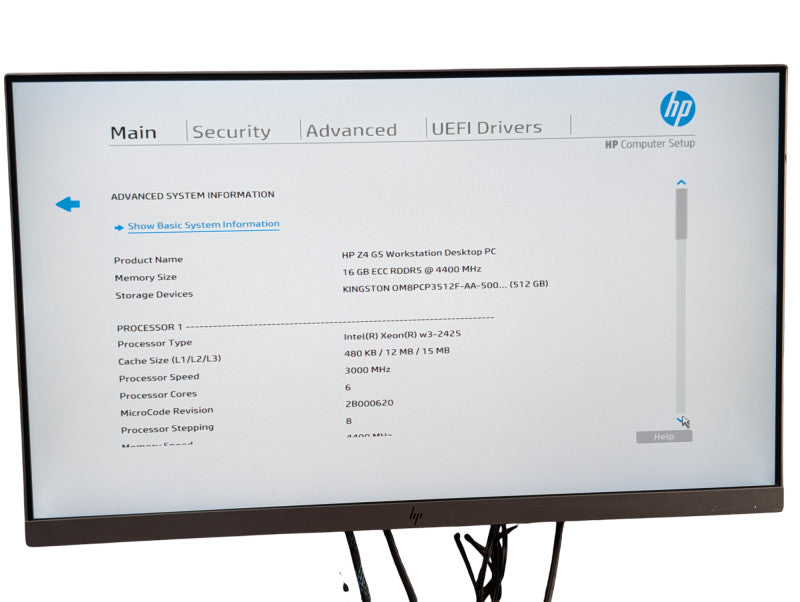 HP Z4 G5 Intel Xeon w3-2425 16GB ECC DDR5 512GB NVMe Quadro P2000  -