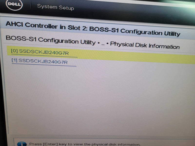 Dell Boss-S1 M.2 2280 PCIe Storage Controller 2x 240GB SSD P/N: 0JV70F  %