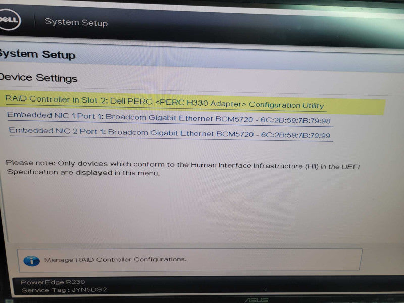 Dell PowerEdge R230 - Xeon E3-1220 v6 16GB DDR4 PERC H330 250W PSU %