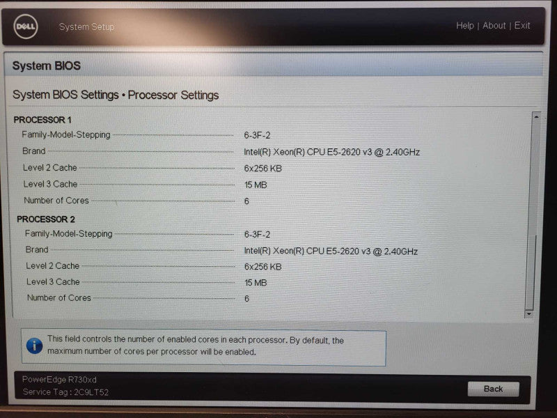 Dell PE R730xd 12x3.5" 2x 2x 2.5" 2x E5-2620v3 32GB DDR4 H330 Mini No PSU $
