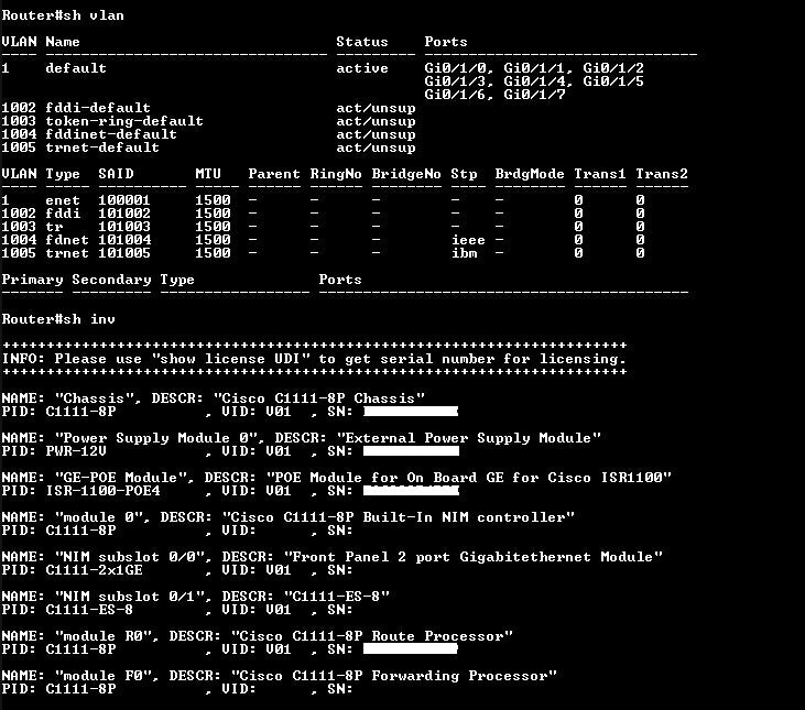 Cisco ISR 1100 Series C1111-4P V01 Services Integrated Router