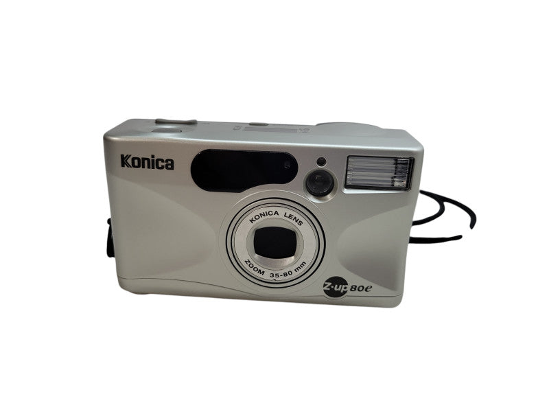 Konica Z Up 80e 35mm Film Point and Shoot Camera Silver %