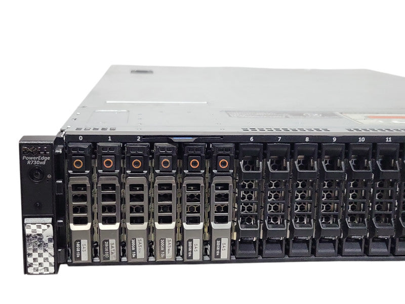 Dell PE R730xd 2x Xeon E5-2683v3 64GB DDR4 H730 Mini 6x 900GB HDDs 2x PSU _