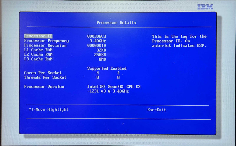 IBM System X 3250 M5 1U 8x 2.5", Xeon E3-1231 v3 3.40GHz, 16GB DDR3, 2x PSU