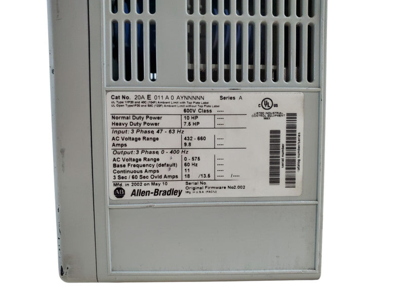 Allen-Bradley PowerFlex 70 20AE011A0AYNNNNN *READ*