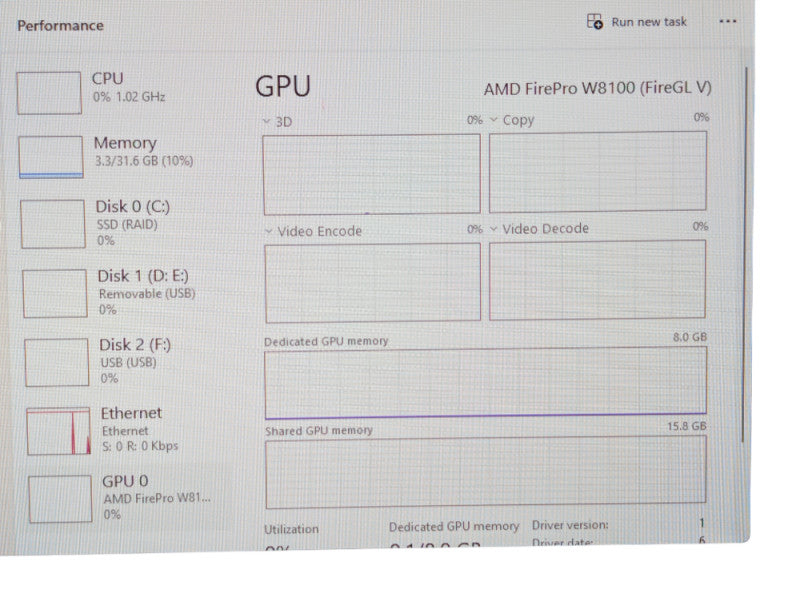 DELL Precision 7820 Intel Xeon Gold 5120 32GB RAM AMD FirePro W8100 8GB GPU -