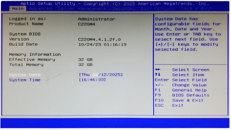 Cisco C220 M4 1x Xeon E5-2620 v4 32GB DDR4 LSI MegaRAID - No HDD
