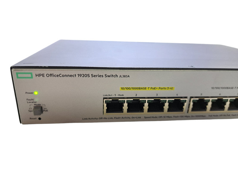 HPE OfficeConnect 1820 J9982A | 8-Port Gigabit, 4x PoE+ Managed Switch Q