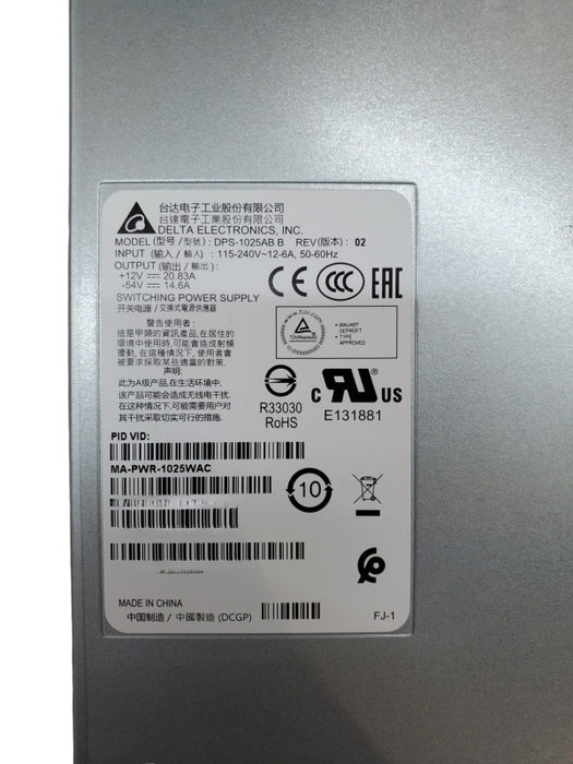 Cisco MA-PWR-1025WAC 1025w Switch Power Supply Q