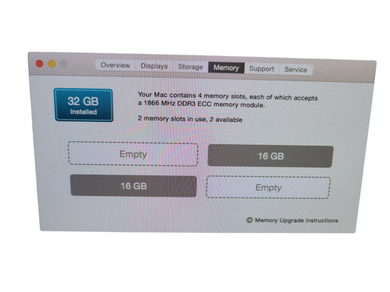 Apple Mac Pro 2013 - Xeon E5-1650 v2 32GB RAM 256GB SSD 2xD500 %