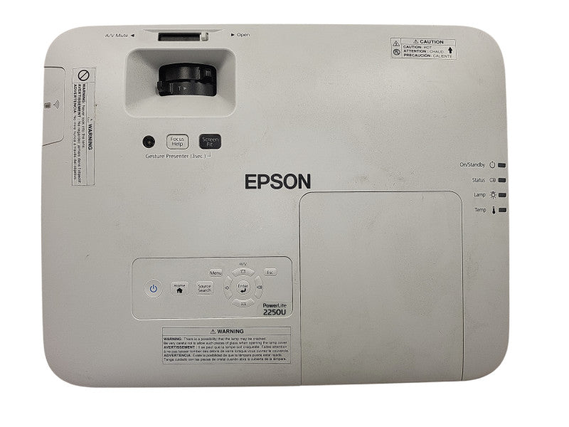 Epson PowerLite 2250U 3LCD Projector 5000 Lumens 1920x1200 677 Hours READ $