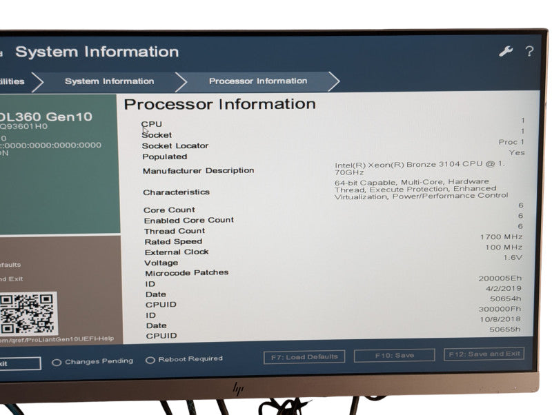 HPE ProLiant DL360 Gen10 Intel Xeon Bronze 3104 64GB RAM Loaded -