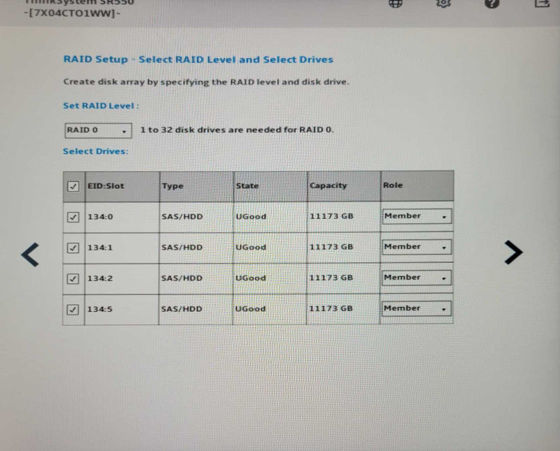Lenovo TS SR550 1x Xeon Bronze 3104 1.70GHz 64GB, 930-16i, 4x 12TB SAS HDDs _
