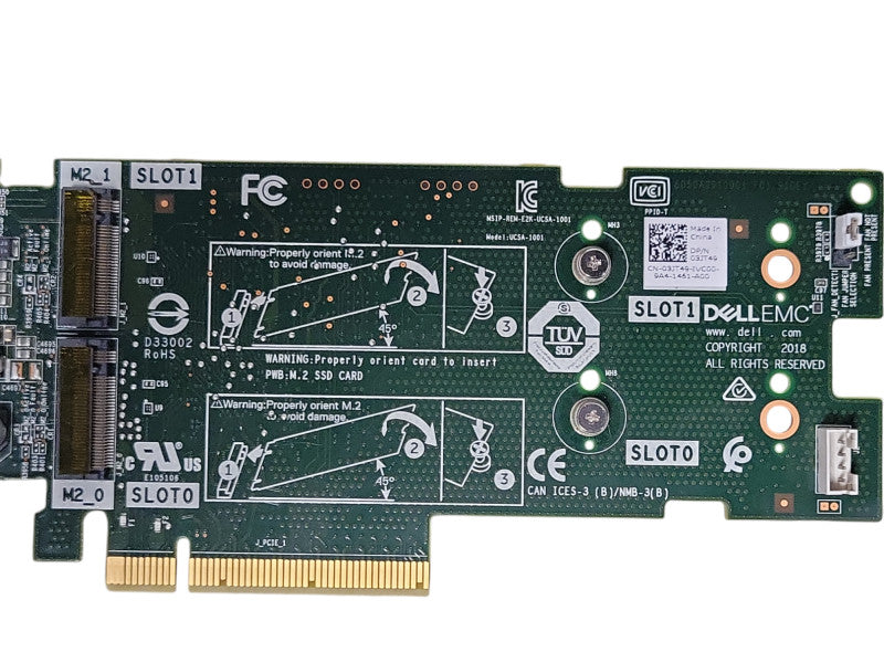 Dell BOSS-S1 Dual M.2 SSD PCIe Storage Adapter 72WKY 3JT49 61F54 LP Bracket _