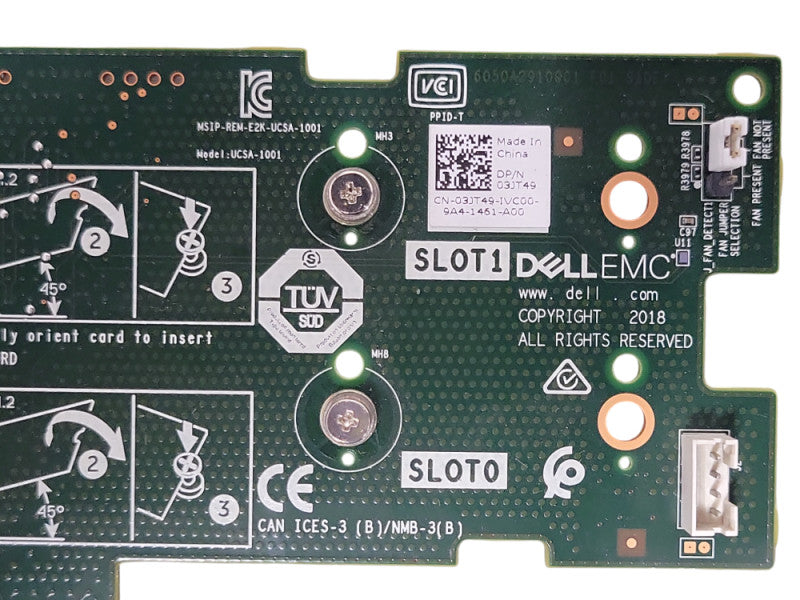 Dell BOSS-S1 Dual M.2 SSD PCIe Storage Adapter 72WKY 3JT49 61F54 LP Bracket _