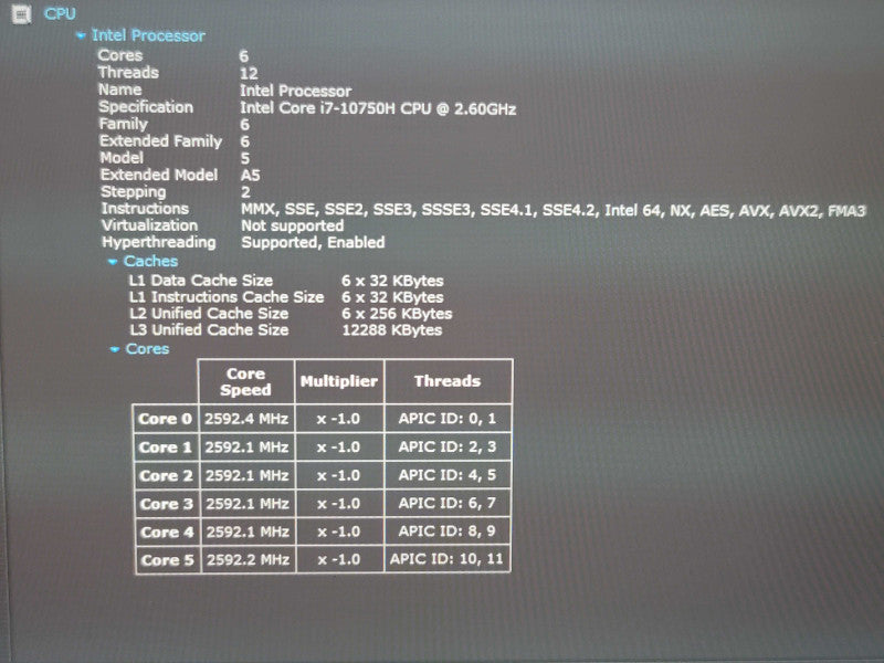 Dell Precision 7550 i7-10750H 64GB DDR4 Quadro T1000 256GB SSD   β Lap200
