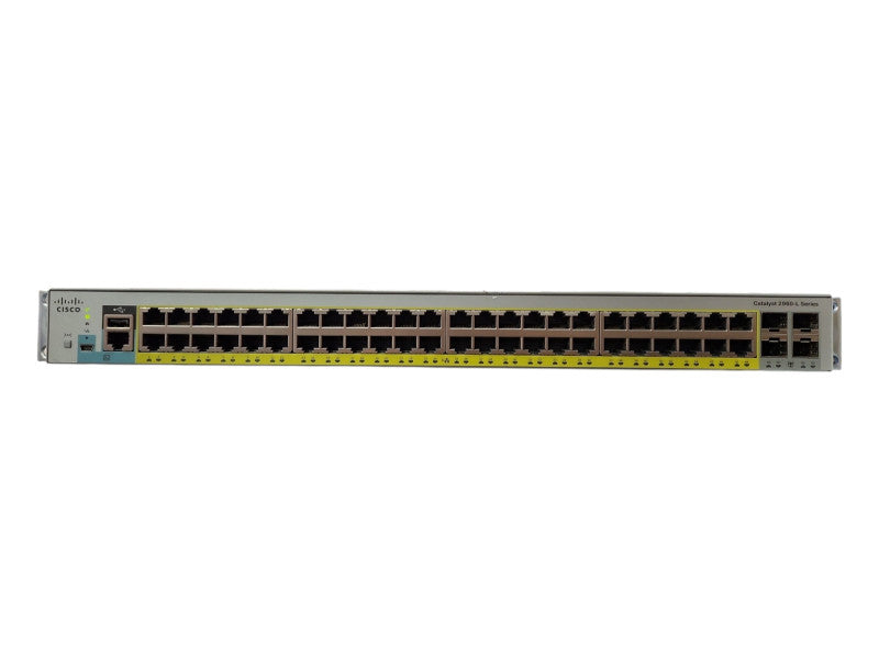 Cisco WS-C2960L-48PS-LL V01 48-Port Gigabit PoE Network Switch
