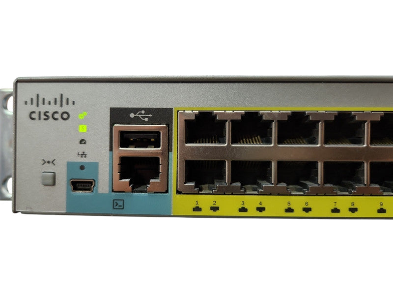 Cisco WS-C2960L-48PS-LL V01 48-Port Gigabit PoE Network Switch