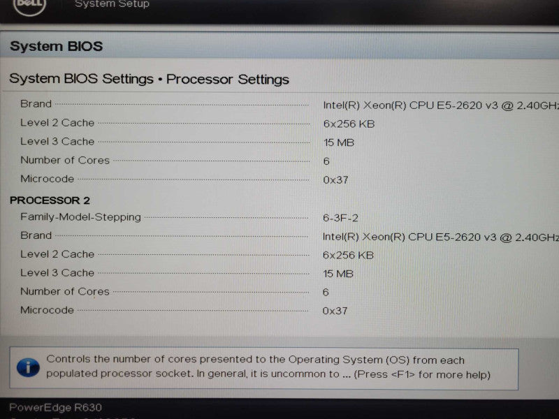 Dell PE R630, 2x Xeon E5-2620v3 2.40GHz, 32GB RAM, H730P Mini, 6x 1.2TB HDD _