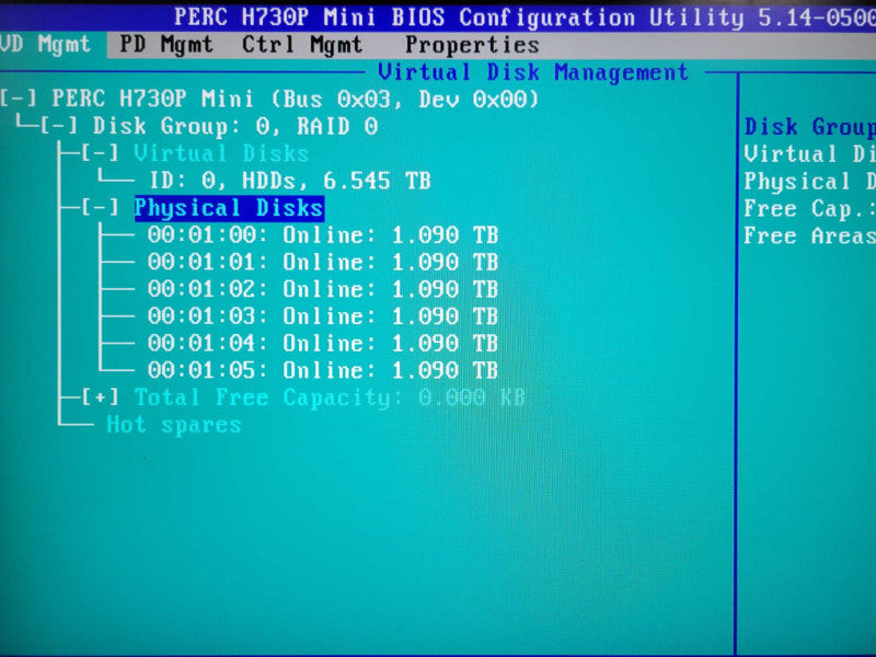 Dell PE R630, 2x Xeon E5-2620v3 2.40GHz, 32GB RAM, H730P Mini, 6x 1.2TB HDD _