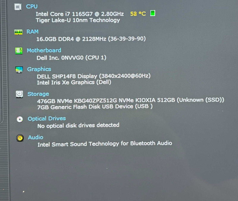 Dell XPS 13 9310 2-in-1 4K TOUCH Core i7-1165G7@2.8GHz 16GB RAM 512GB SSD  Lap200