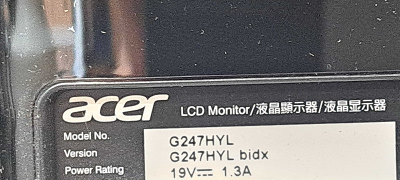 Acer G247HYL 23.8" Full HD IPS LED Monitor