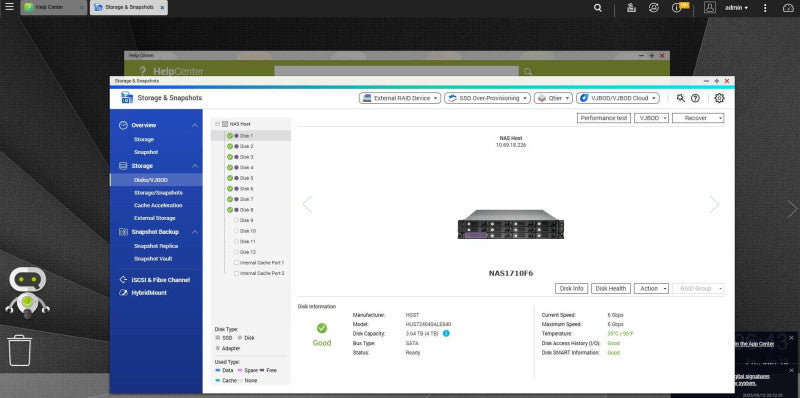 QNAP 2U NAS TVS-1271U-RP with 8x 4TB Drives and 2x power supplies _